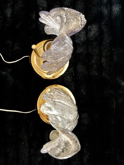 Pair of lamps & Barovier Toso Murano