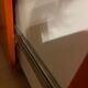1980 Brown Wood Chest of Drawers with Fold-Out Work Surface and Angled Desktop