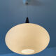 Louis Kalff pendant light in teak and opaline