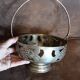 Coupe sur pied  métal  vintage