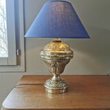 Pied de lampe art nouveau en laiton