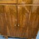 1950s French Art Deco Design Walnut Bookcase