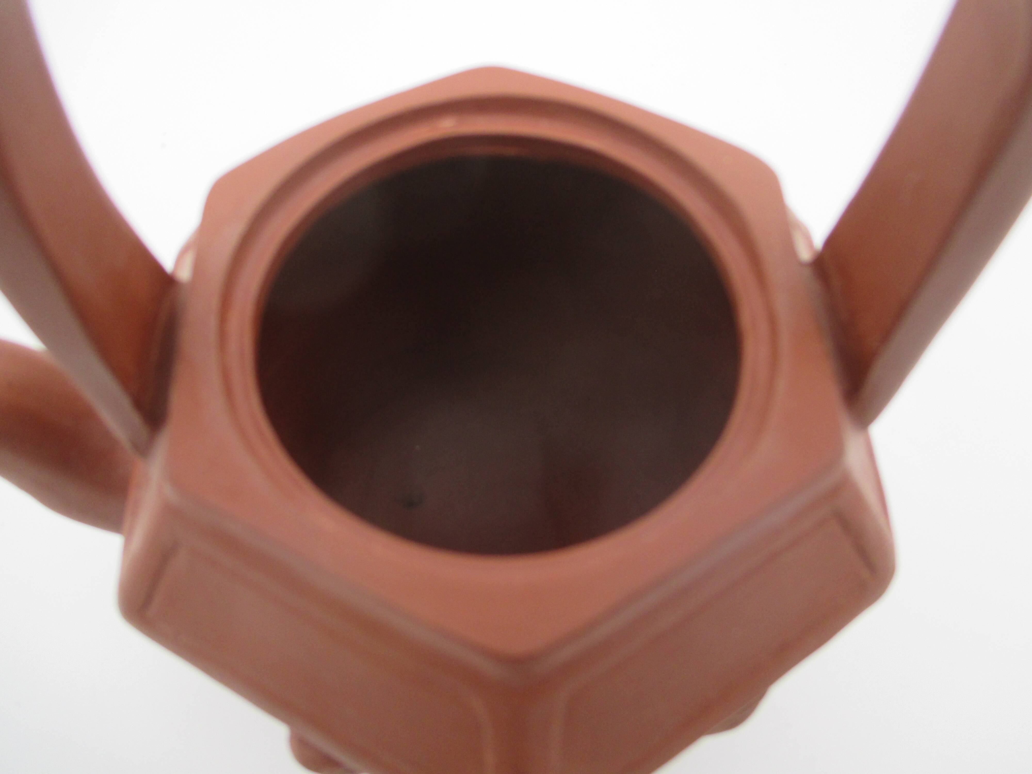 Yixing terracotta teapot signed