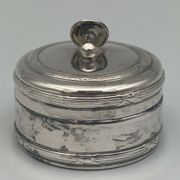 Christian dior silver metal box with cufflink decor socket