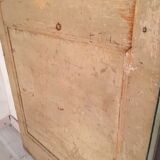 A beautiful antique glass-enclosed door - deco vintage chalet 19th patina