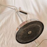 Articulated lamp, plastic and chrome, mushroom, 1970 style