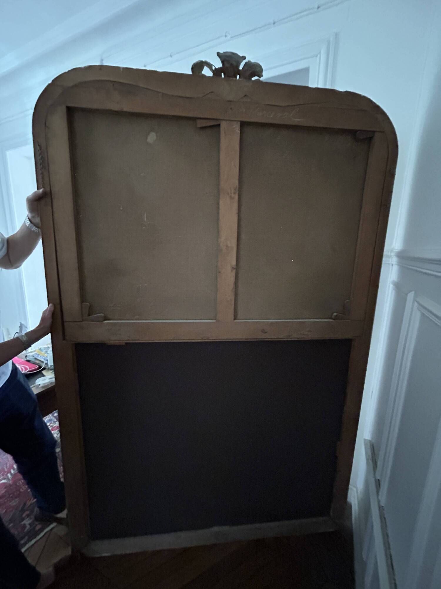 Large antique trumeau – Still life attributable to the school of Meiffren Comte