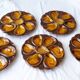 5 oyster plates in slipware