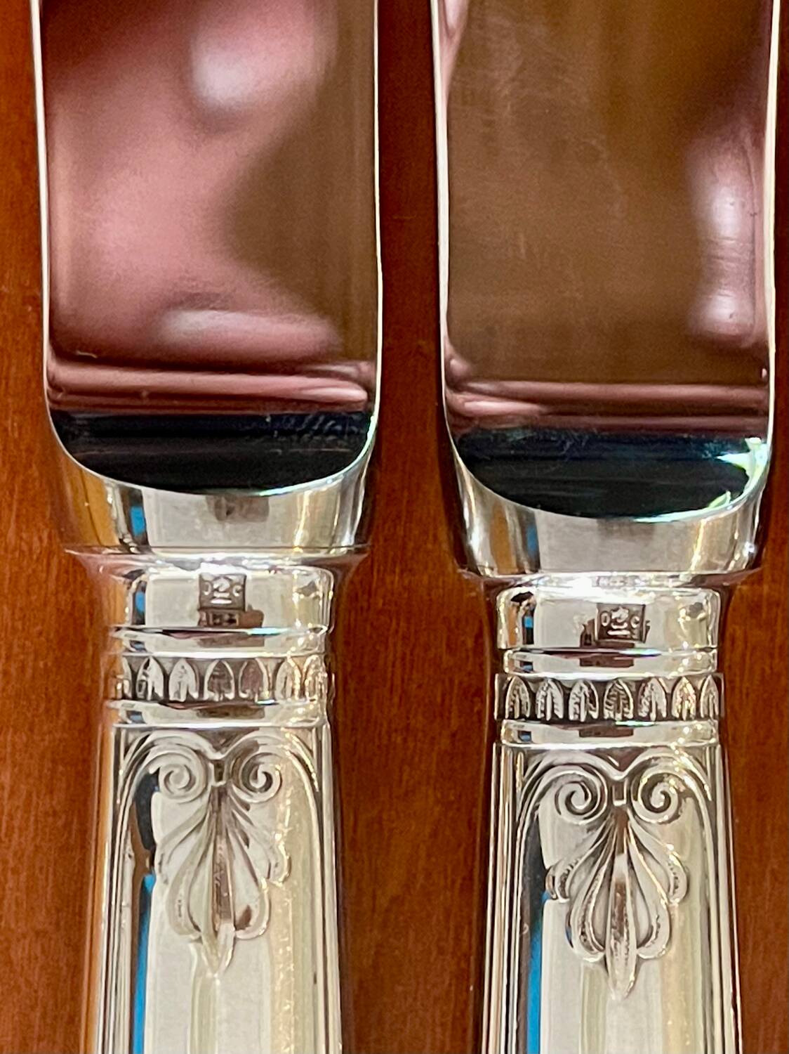 Christofle Malmaison, 12 cheese dessert knives 19.5 cm