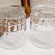 Paire verres à whisky verre ciselé