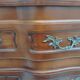 Small cherry crossbow chest of drawers, Regency/Louis XV style