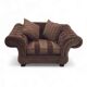 Large weighty love seat with the original matching cushions. Marked "Handmade in Holland"