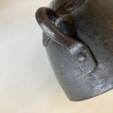 Pot cover vase face 1900 patina of origin