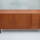 1960s sideboard with 5 drawers in walnut