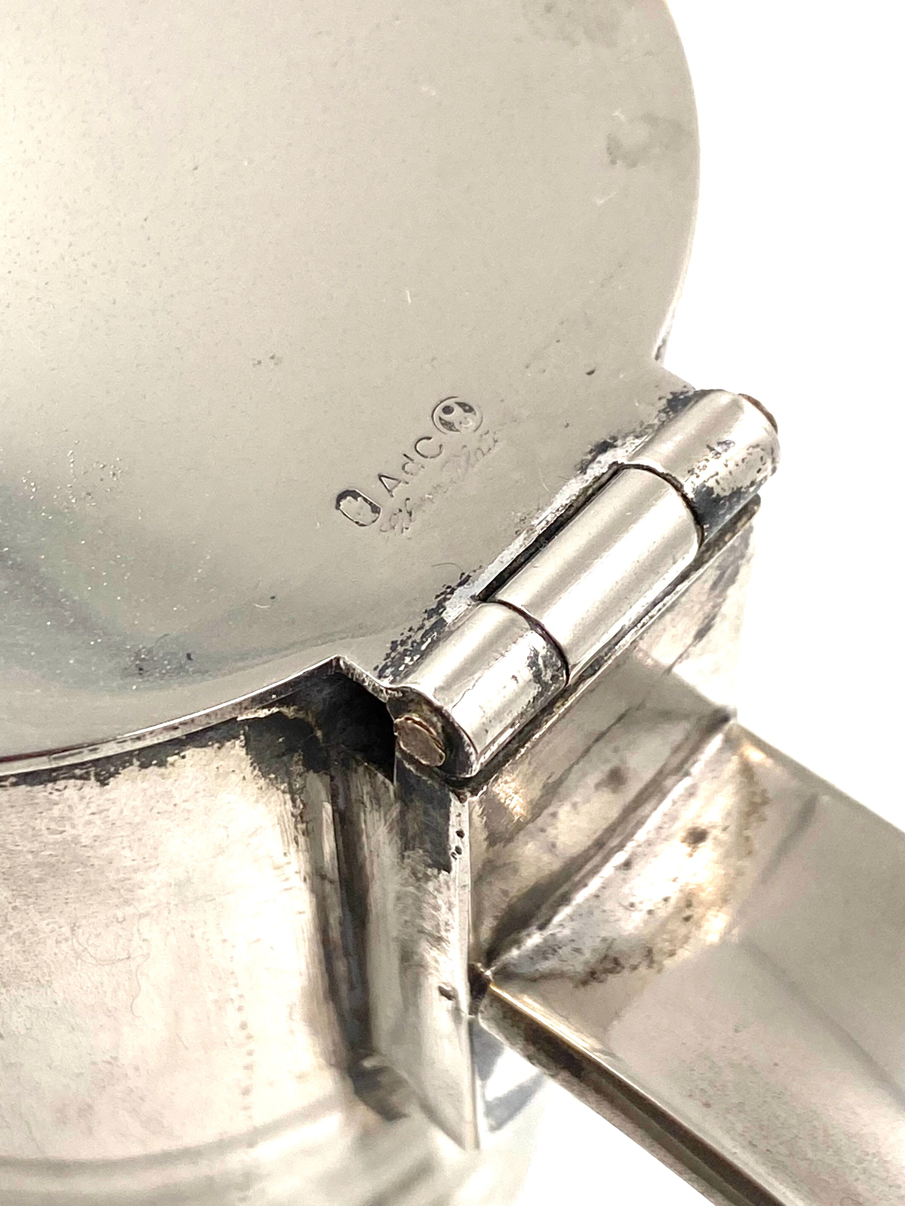 Sergio Asti silverplated and glass jug  Arnolfo di Cambio 1968