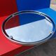 Miroir rond vintage en aluminium Egon Hillebrand, ø 53 cm, années 1960, Allemagne