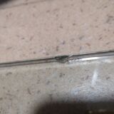 Vintage coffee table chrome and glass