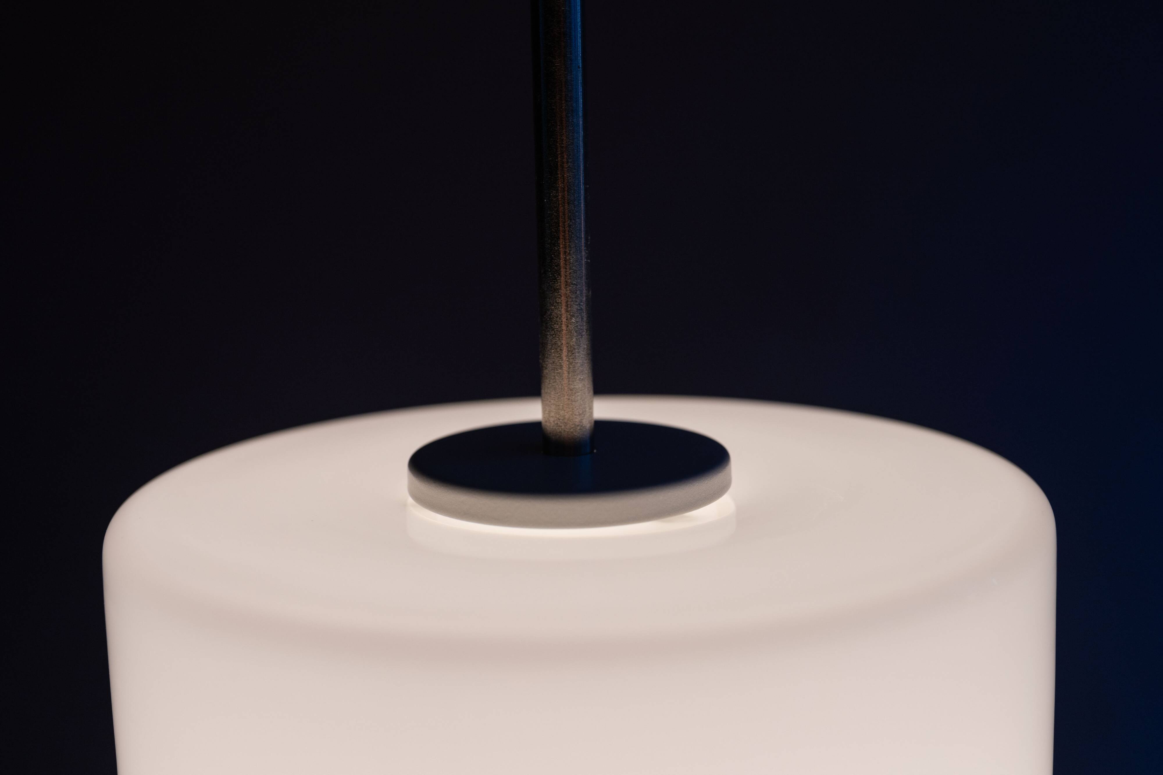 Vintage Czechoslovak Hanging Glass Lamp By Osvětlovací Sklo, 1970s