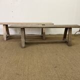 Pair of vintage wooden benches