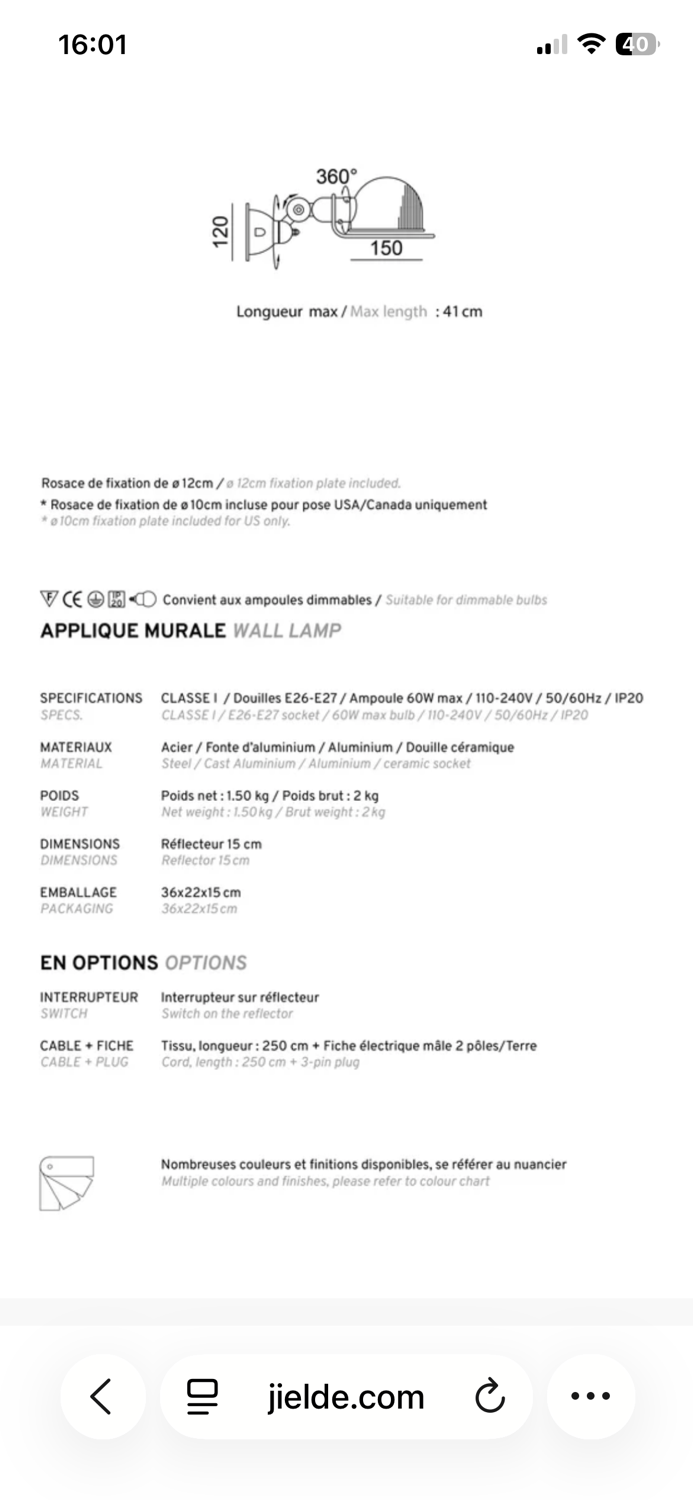 Loft Wall Light - Jielde