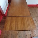 Scandinavian style extendable teak table