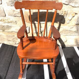 Wooden children's rocking chair