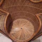 Fauteuil' Emmanuelle en rotin