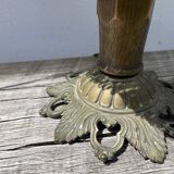 Fringed lamp and bronze base
