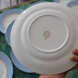 12 old Gilbert café flat plates