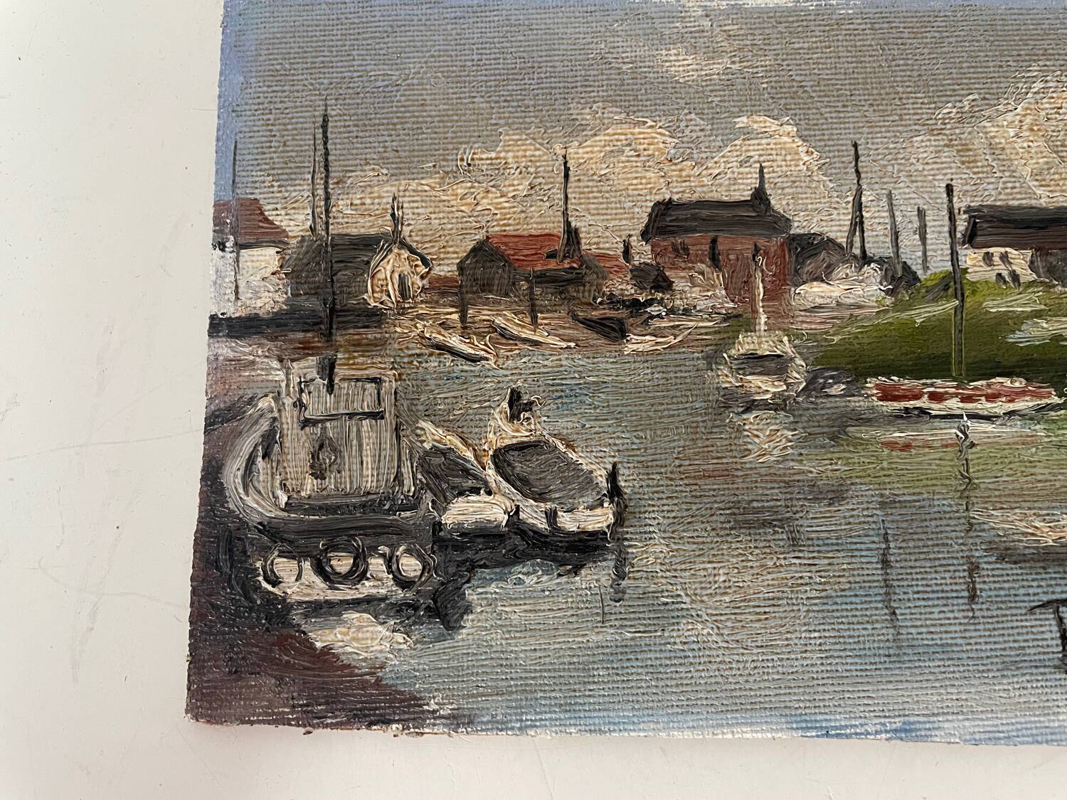 Marine landscape oil painting