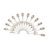 24 silver metal cutlery Christofle Art Deco