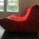 100% original - Togo 2-seater bench - Ligne Roset - Red Alcantara (Go