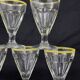 Set of 9 wine glasses cooked bistro counter 1950s