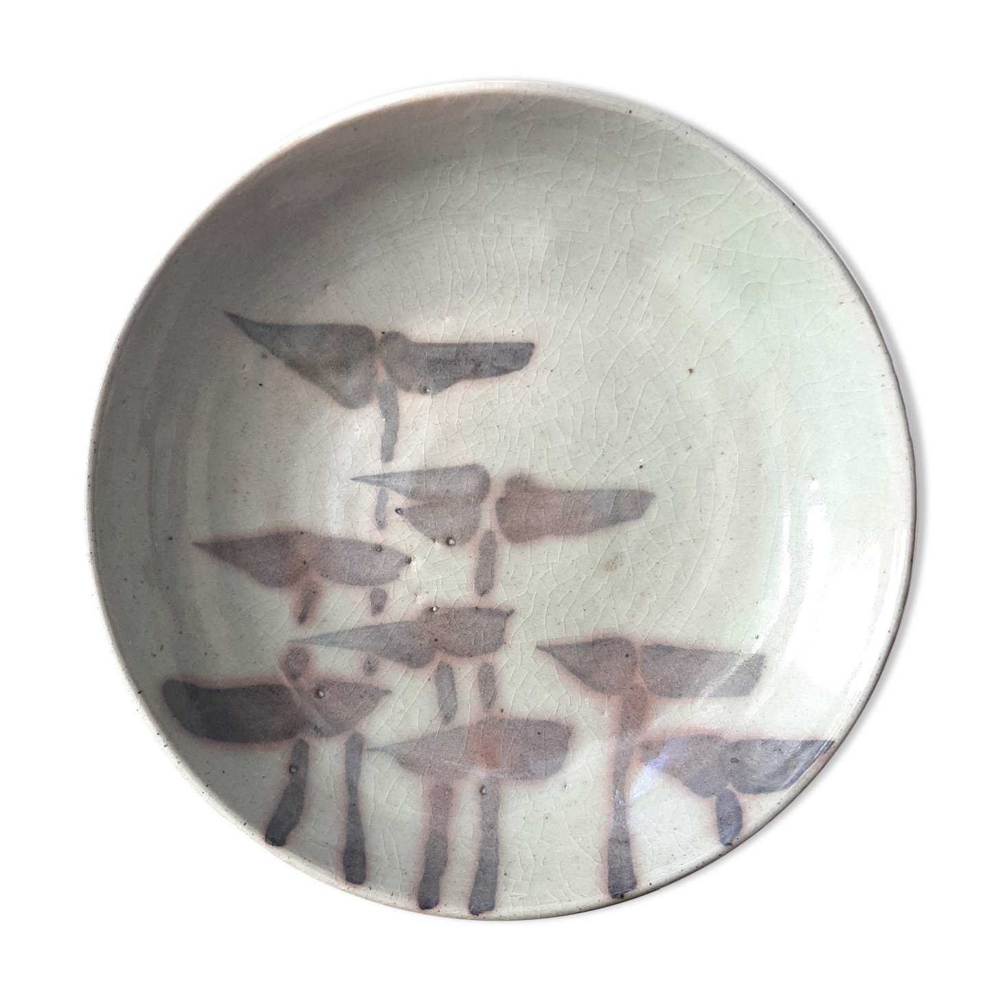 Signed sandstone dish