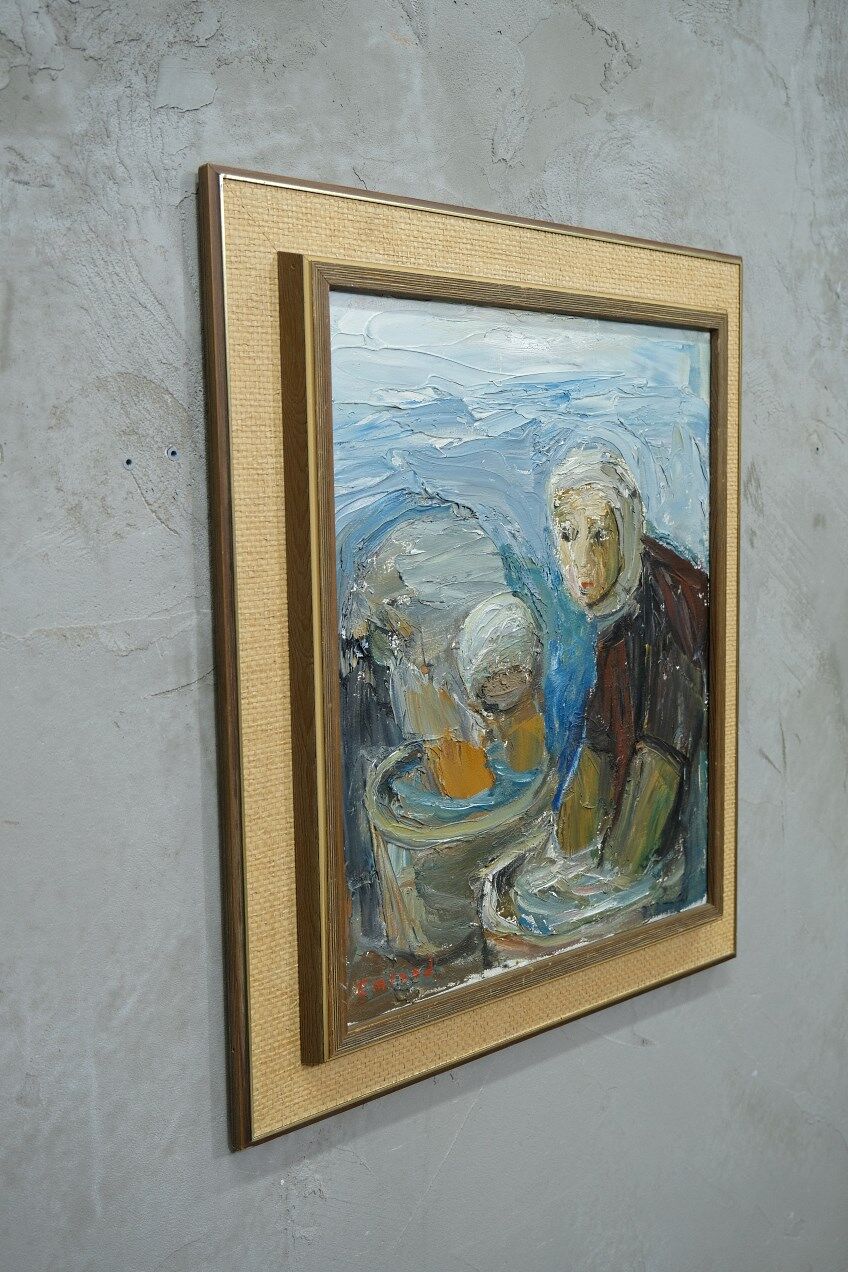 Einar Emland, Swedish painting, 1960s, Oil on canvas, Framed