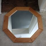 Grand miroir octogonal design scandinave