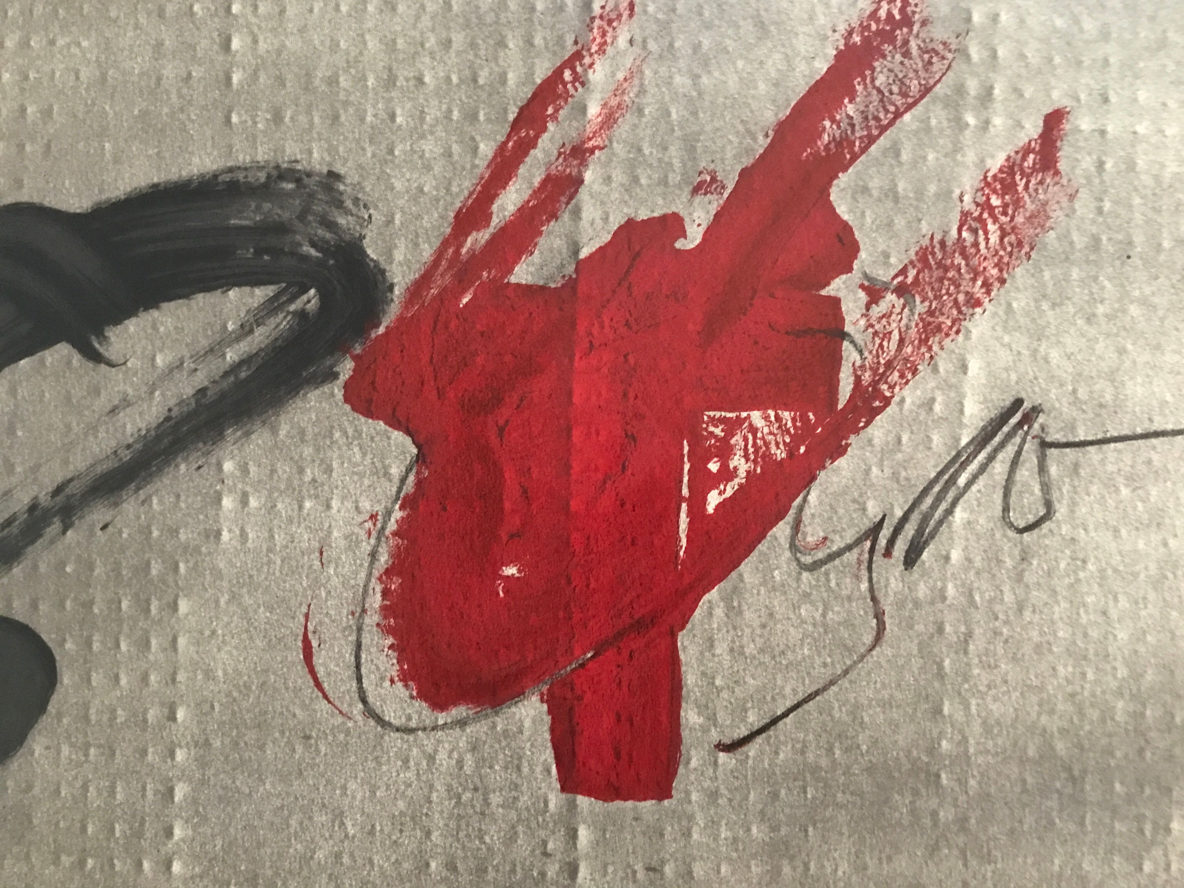 Original Antoni Tàpies exhibition poster, Galerie Maeght, 1979.