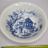 Earthenware vegetable with blue décor Gien Wedgwood