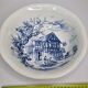 Earthenware vegetable with blue décor Gien Wedgwood