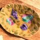 Antique oval dish in Sarreguemines majolica.