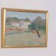 Original Swedish Oil on Panel – “Mountain Village” by Anna Küntzel