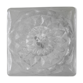 Vintage glass ceiling or wall lamp, Italy, 70s
