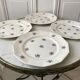 Set of 4 flat plates Céranord Saint-Amand 50s