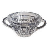 Cut Crystal Bowl with 2 Handles