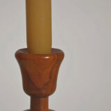 Wooden candle holder