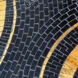 Black and gold coffee table