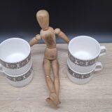 Set of 4 Murielle Boch coffee cups 1960