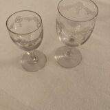 2 old glasses from the end of the 19th century, beginning of the 20th century