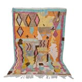 Berber bohemian handmade wool rug 250 X 150 CM