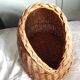 Vintage -Petite corbeille  pour chat en rotin